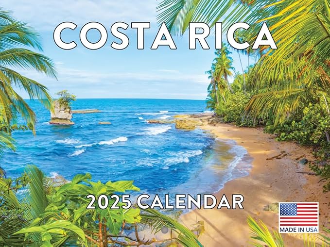 Costa Rica Calendar 2025 Monthly Wall