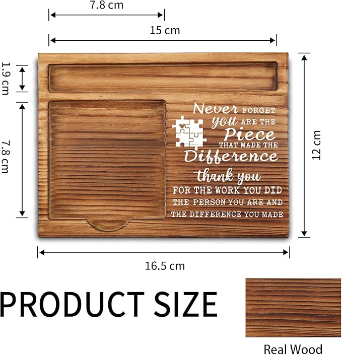 vizuzi Going Away Gift for Coworker, Goodbye Gifts for Coworkers, Appreciation Thank You Gifts for Coworkers, Mentor, Work Friend, Employees Leaving New Job Self-Stick Note Pad Holders ZSS12