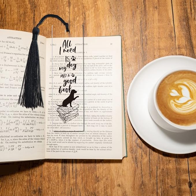 Dog Bookmark Inspirational Bookmark Gifts for Women Dog Owner Girls Bookworm Sister Daughter Lovers Book Female Friend Sister Gifts Friendship Gifts