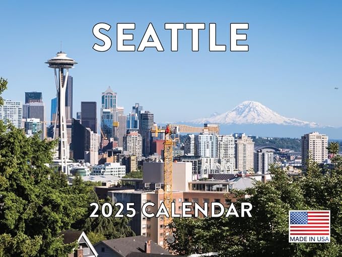 Seattle WA Washington State Calendar 2025 Monthly Wall