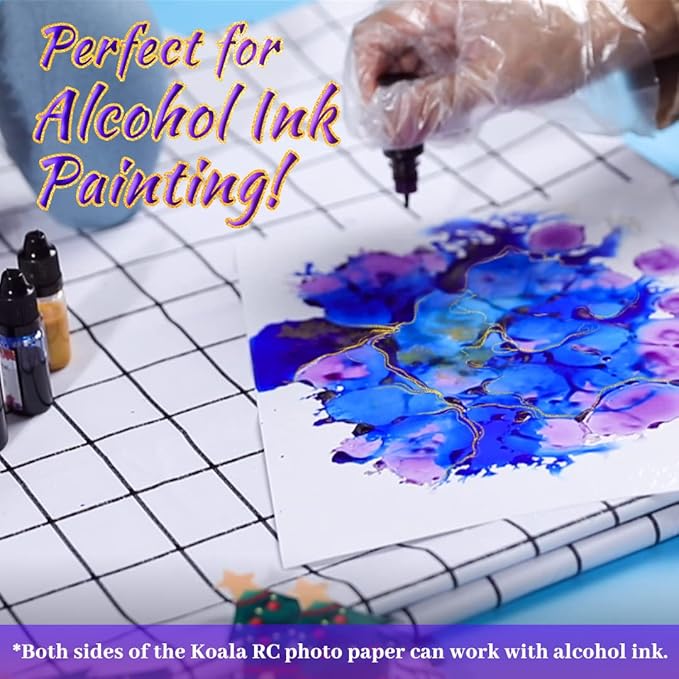 Koala Ultra Premium Photo Paper 5x7 In Satin Photo Printer Paper for Inkjet Printer Water-Resistant Semi Gloss 50 Sheets 72lb