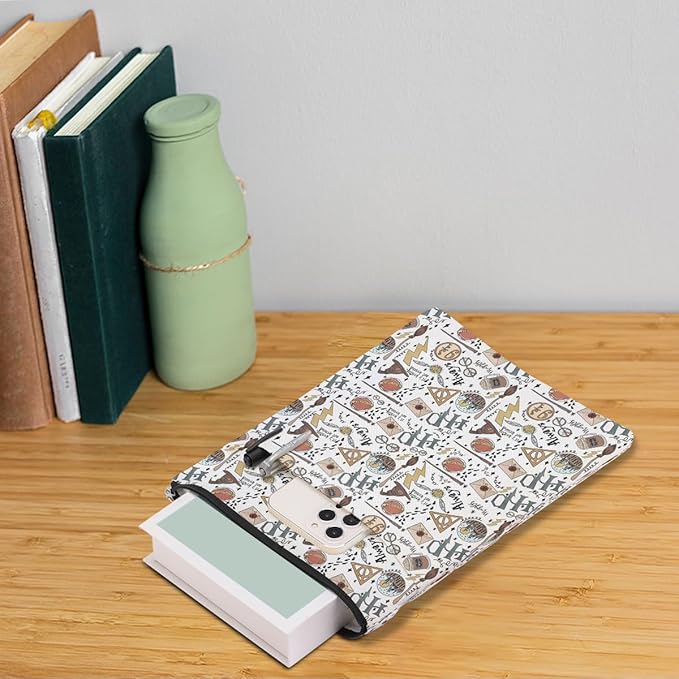 Magic Stuff Magic Book Sleeve Book Cover Book Lovers Gifts Book Club Gifts Wizard Book Protector Book Gifts for Readers Women Her Magic Movie Fans Bibliophile Bookworm Niece Graduation Birthday Gifts