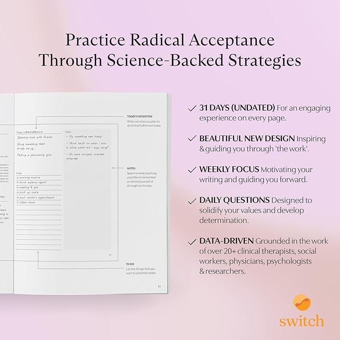 Switch Research Purpose Planner Bundle: Complete Psychologist-Backed Goal Planner Set for Developing a Life of Purpose - 3 Undated Productivity Planner Books - Guided Prompts, Techniques, and Insights