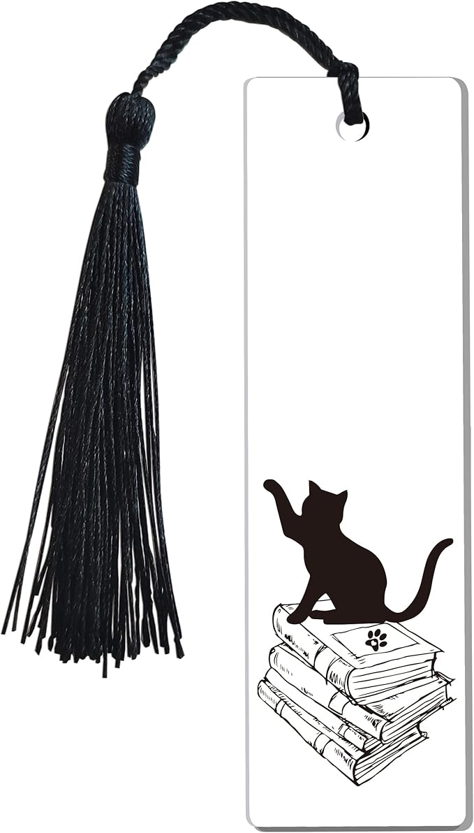 Paw Cat Footprints Cat Book Markers for Women Inspirational, Funny Bookmarks for Book Lover Cat Lover Friends Girl Sister Female Gifts