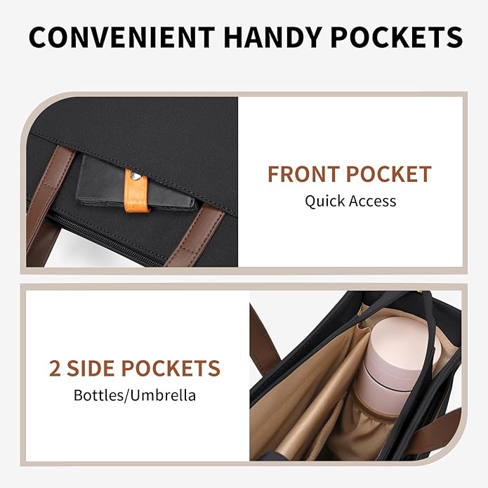 Laptop Tote Bag for Women Laptop Messenger Shoulder Bags for Women Business Office Work Bag Briefcase