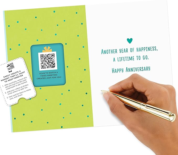 Hallmark Personalized Video Anniversary Card, Better Together (Record Your Own Video Greeting)