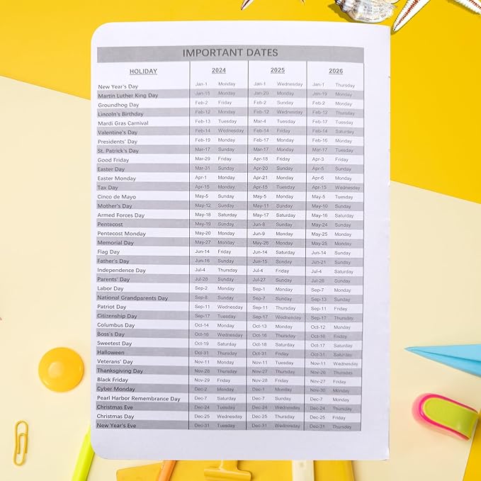 Cheneyboo Planner 2024-2025, Monthly Weekly Daily Planner 2024-2025, July 2024- December 2025,18 Month Planner,5.2"x7.5",Black