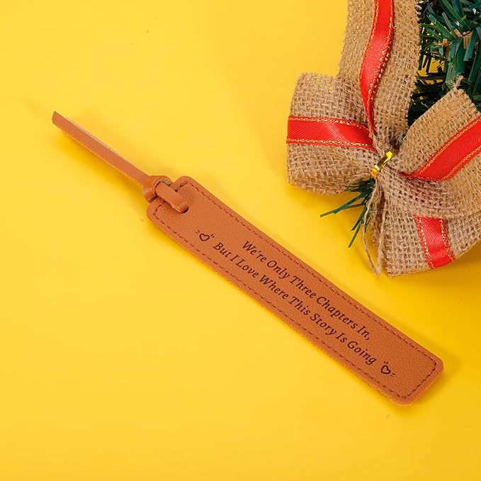 Leather Bookmark 3 Year Anniversary Wedding Gifts for Women Men for Him Her 3rd Anniversary Gifts for Husband Wife, 3rd Anniversary Gifts Christmas Valentines Birthday Gifts
