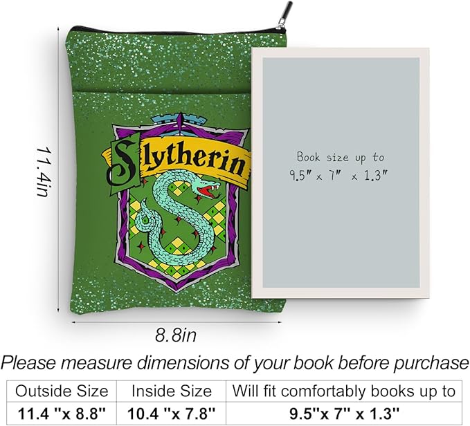 Magic Stuff Snake Magic House Book Sleeve Book Cover Book Lovers Gifts Book Club Gifts Wizard Book Protector Book Gifts for Readers Women Magic Movie Fans Bibliophile Bestie Graduation Birthday Gifts