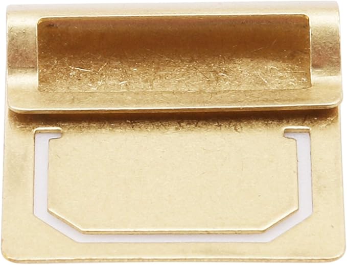 Airlove Retro Brass Bookmark, Mini Index Clamp Label Clip, Stationery Gifts(6pcs)