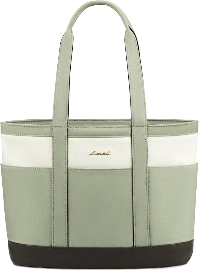 LOVEVOOK Tote Bag for Women，Lightweight Work Bag for Teacher, 15.6 Inch Laptop Bag，Large Shoulder Bag