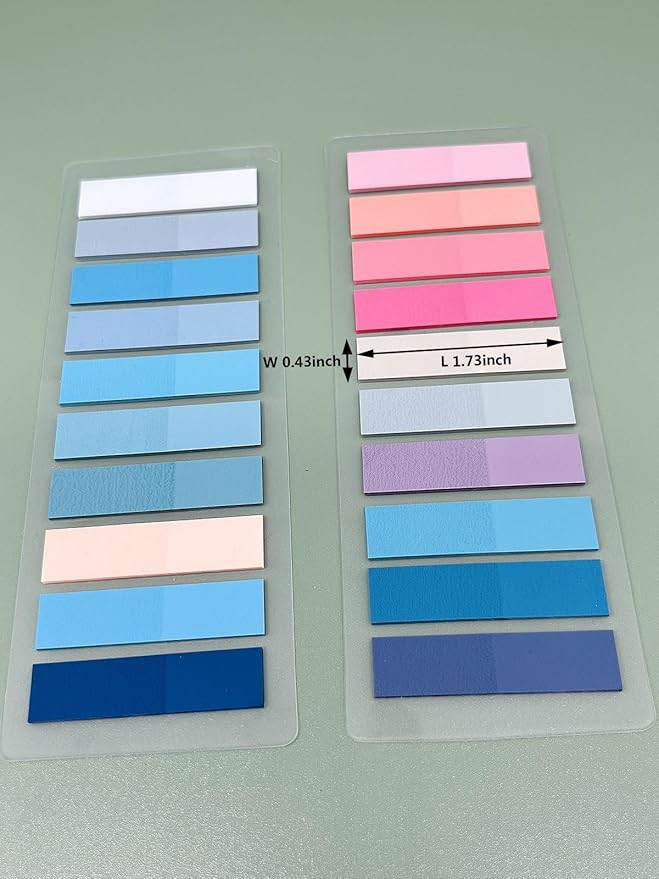 1200pcs Tabs for Annotating Books, Morandi Book Tabs for Binders, Page Markers for Notebooks, Clear Sticky Notes, Multi-Colored Writable and Repositionable Cute Annotation Tabs