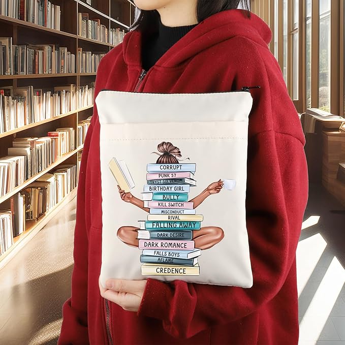 KEYCHIN Pene Novel Book Sleeve Bibliophile Literary Gifts Dark Romance Novel Book Cover Protector for Bookish Bookworm (Corrupt BS)