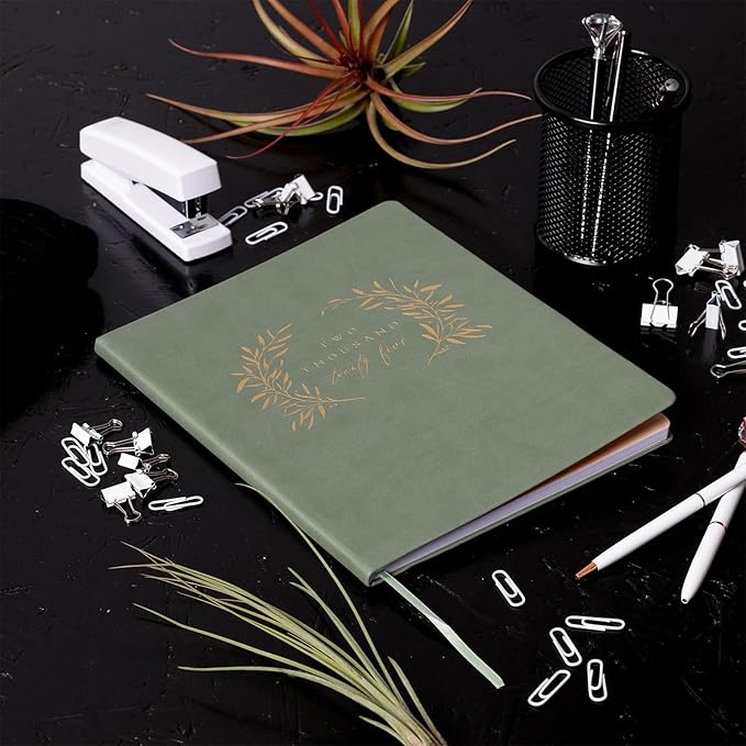 Eccolo 2025 Large Agenda Planner, 12 Month, Yearly, Monthly & Weekly Views, Reminders, Goals Tracker (Flexi-Cover - 8 x 10")