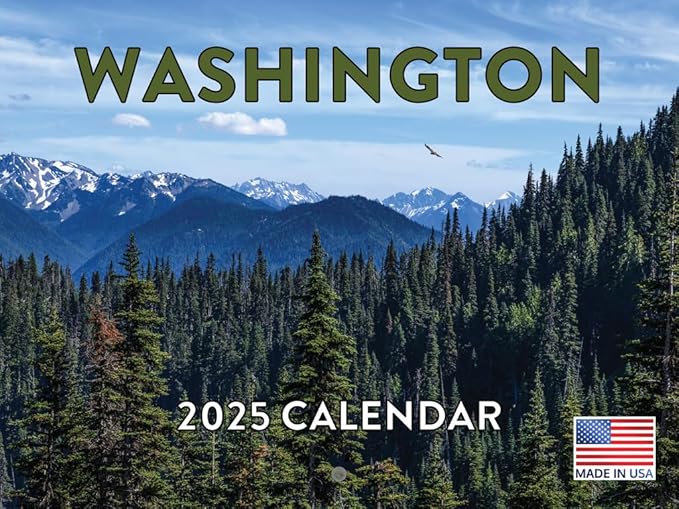 Washington State Calendar 2025 Monthly Wall