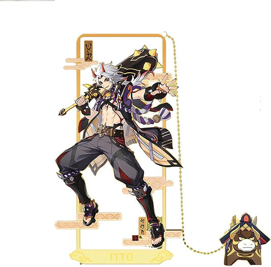 Arataki Itto with Chain Original Genshin Impact Metal Bookmark - Collect All Your Favorite Characters!