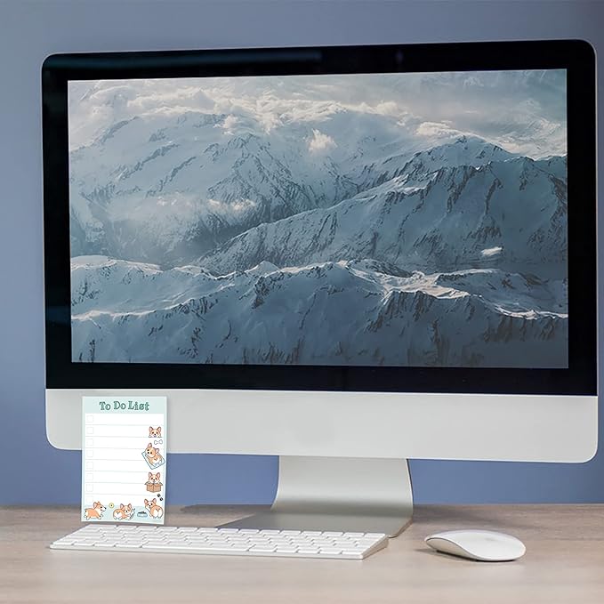 Cute Welsh Corgi Sticky to Do List | Funny Kawaii Corgi Butt Humor Notebook Notepad Note Card | Corgi Lover Gift| 50 Pages 4x6