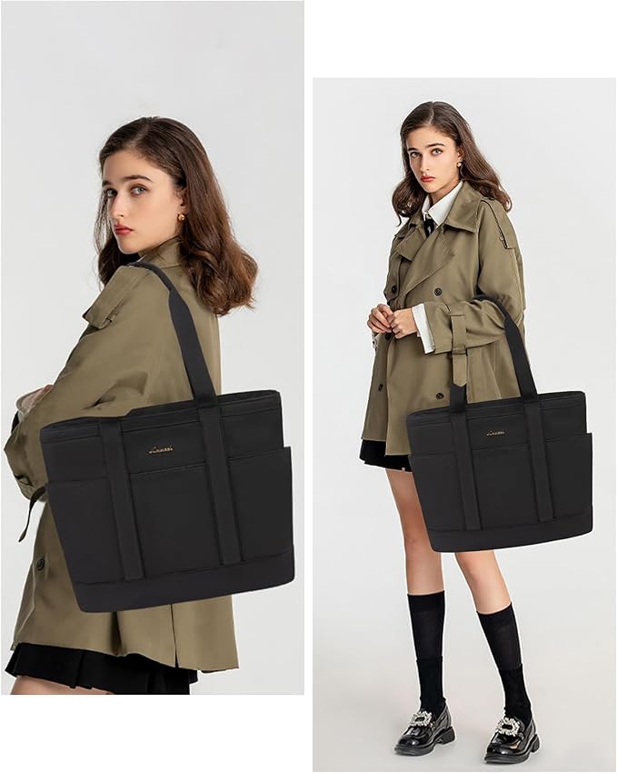 LOVEVOOK Tote Bag for Women，Lightweight Work Bag for Teacher, 15.6 Inch Laptop Bag，Large Shoulder Bag
