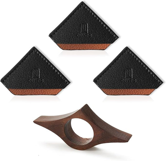 Book Weight Page Holder Wooden Thumb Book Open Holder for Men Women Weighted Bookmarks Corner Reading Book Accessories Christmas Gift Writer Reader (Bookmark+Thumb Page Holder-Coffee)