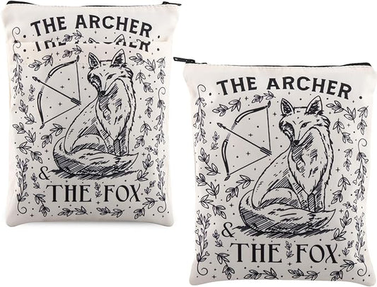 Fantasy Books Gift The Archer and The Fox Book Sleeve Bookish Lover Gift The Fox Book Cover Reading Gift Book Protector Pouch Archer Fox Booklish Gift (The Fox BS)