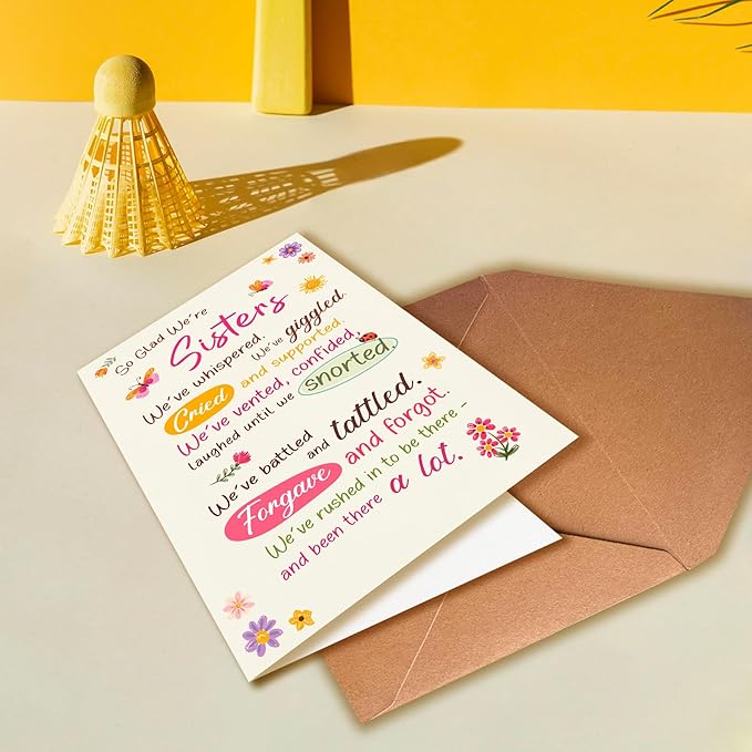 Funny Birthday Card for Women, I Am Your Sister, A Laugh-Out-Loud Gift, Suitable for Friendship Day and Congratulations, Perfect for Celebrating A Special Sister