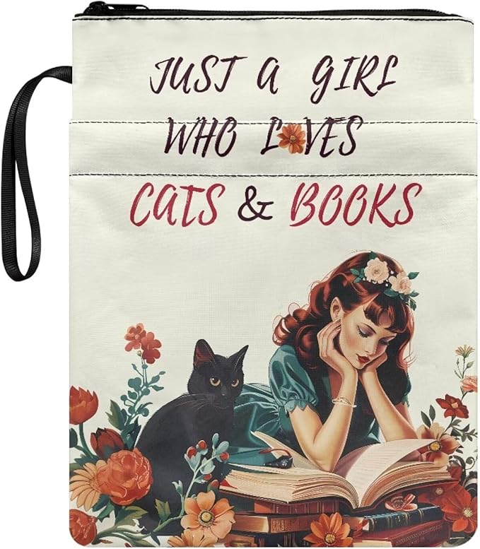 COEQINE Girls Book Covers For Hardcover Bible Soft Cover Book Sleeves Cover With Pen Holder Portable Book Sleeves Pouch Case With Chain for Travel