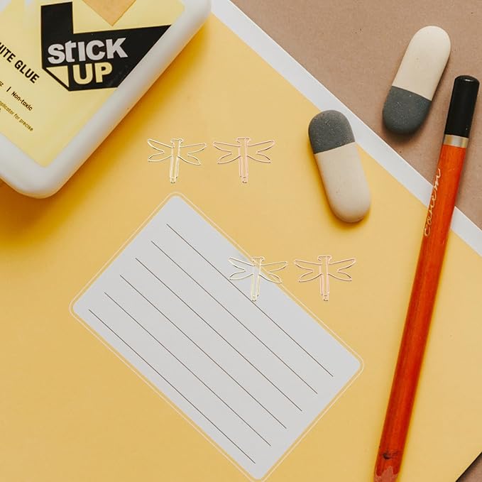 NUOBESTY 20pcs Gold File folders Decorative folders Work Folder Gold Paper Clips Decorative File folders Decorative Paper Clips Gold paperclips File Clips Unique Zinc Alloy Office Decorate