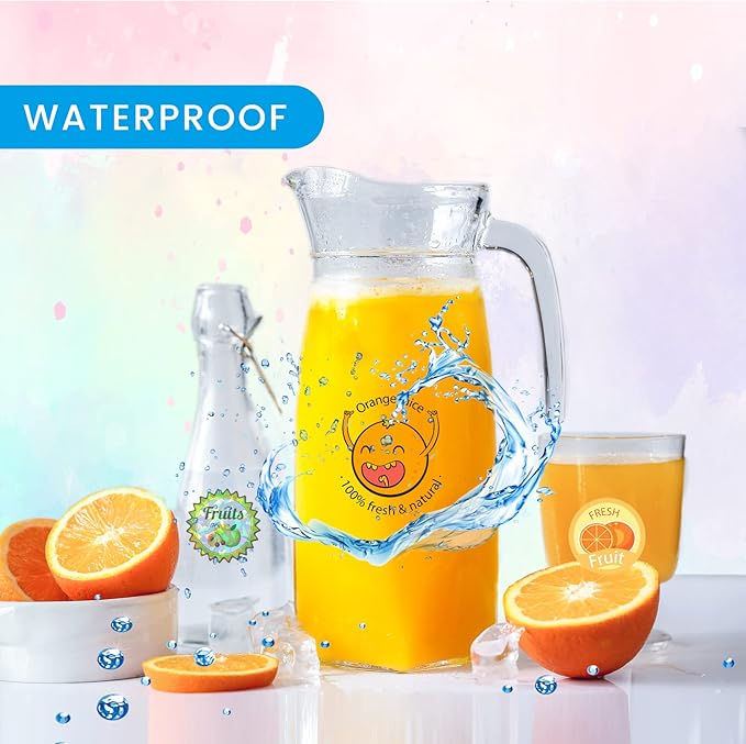 Uinkit Premium Printable Vinyl Sticker Holographic Glossy Transparent Each 8 Sheets For Inkjet Printer Variety Pack- 24 Sheets Mixed Finish Label Dries Quickly Vivid Colors, Holds Ink well