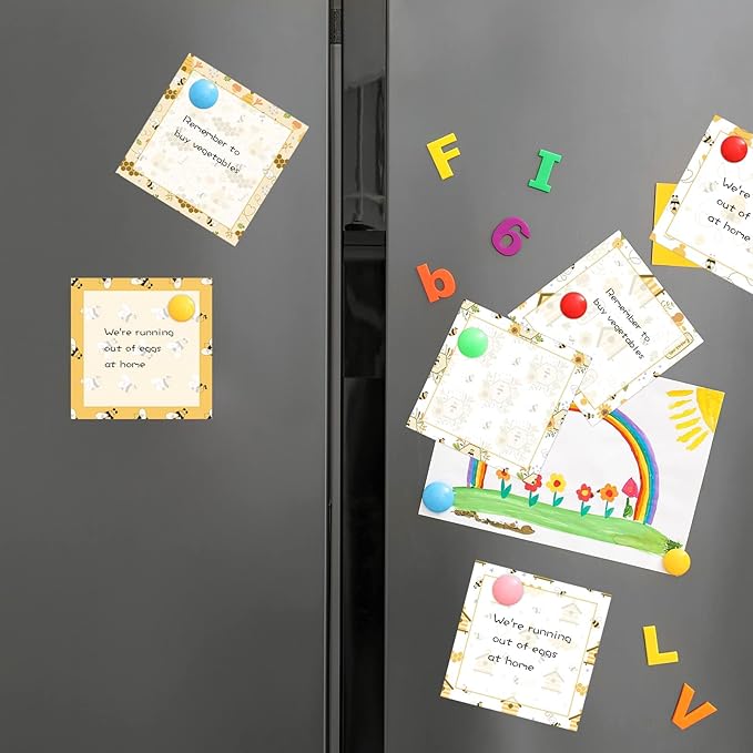 18 Pieces Bee Sticky Notes Adhesive Bee Memo Notes Self-Stick Note Pads for School Office Home Supplies Students Teachers Presents, 9 Styles