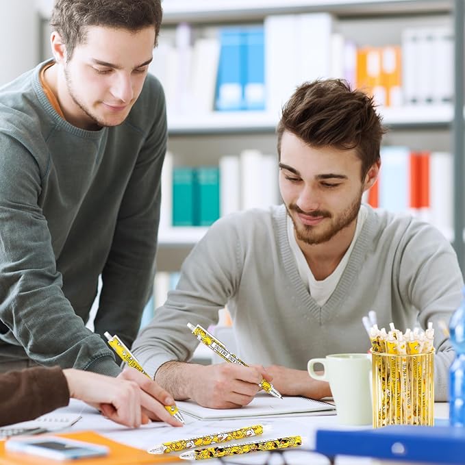 Jetec 60 Pcs Duck Pens Gifts Inspirational Cute Ballpoint Pens Bulk Motivational Employee Appreciation Gifts Black Ink for Duck Lovers Thank You Coworkers