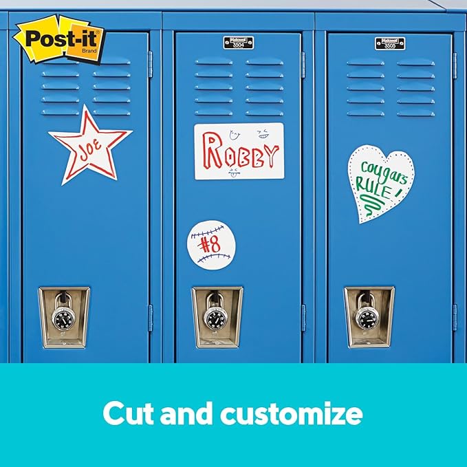 Post-it Dry Erase Sheets, 30 Sheets/Pack, Instant Whiteboard, 7 in x 11.3 in (DEFSheets-30PK)