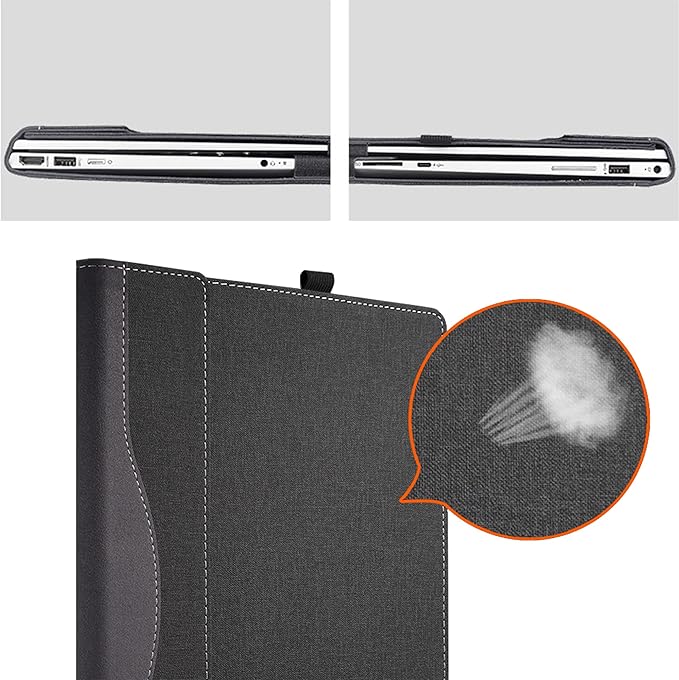 Laptop Sleeve for HP Spectre X360 16-f 16t-f Envy 16-h/Laptops HP 15z-ef2000 Touch optional/15 The 200 Touch /15-dy5097nr/15-dy2096nr / 15-bp 15-ds 15-dr Computer Bag (15.6inch, Gray-Black)