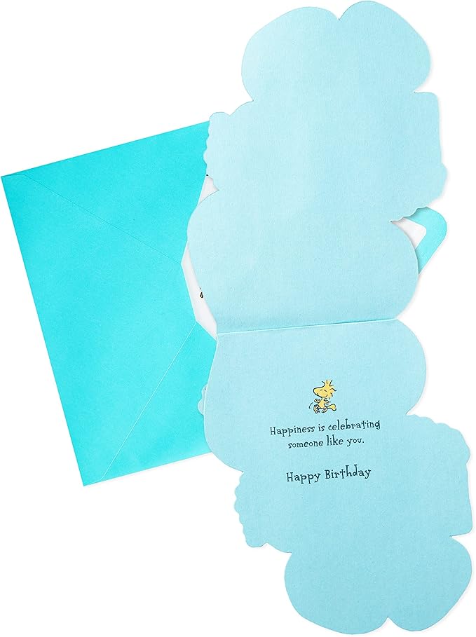 Hallmark Signature Peanuts Birthday Card (Snoopy, Happiness)