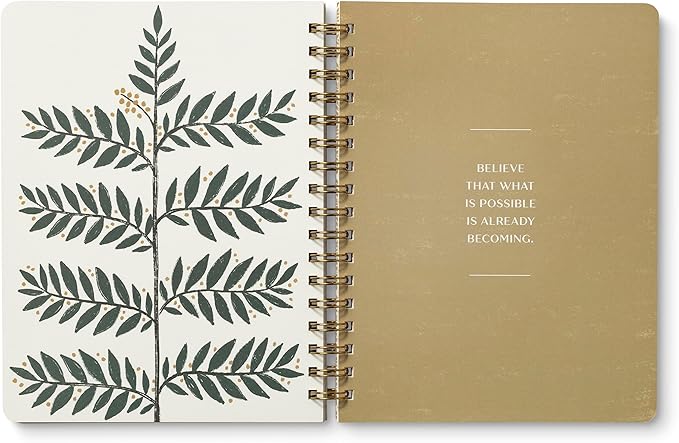 Compendium Spiral Notebook – Good Things Are Always Beginning – A Designer Spiral Notebook with 192 Lined Pages, College Ruled, 7.5”W x 9.25”H