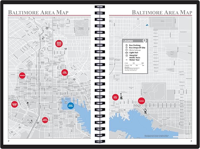 2025 Datebook & City Themed Planner – Resource Guide with Daily, Weekly & Monthly Views – 3-Year Reference Calendar - Multi-Purpose Travel Notebook Guide & Adventure Diary (Baltimore '25)