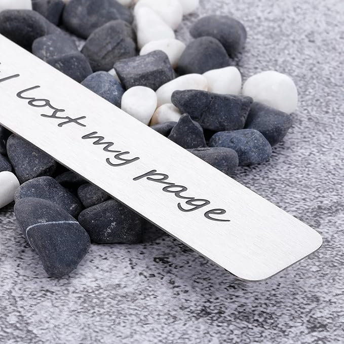 Funny Bookmark Book Lover Gift for Women Men Friend Metal Book Markers Reading Gift for Book Club Bookworm Bookish Reader Fathers Day Birthday Christmas Gifts Teen Boy Girl Graduation Gift for Her Him