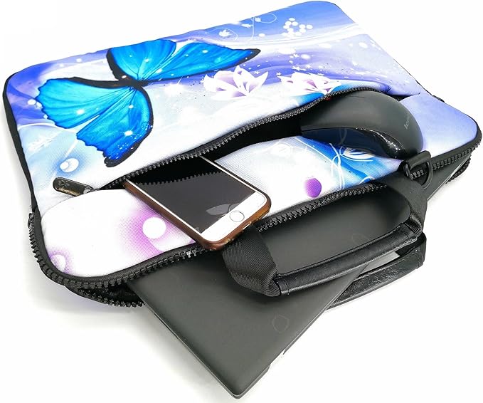 icolor 13" Laptop Shoulder Bag Sleeve Holder,11.6" 12" 13.3 inch Computer Tablet Canvas Handbag Case Notebook Messenger Briefcase