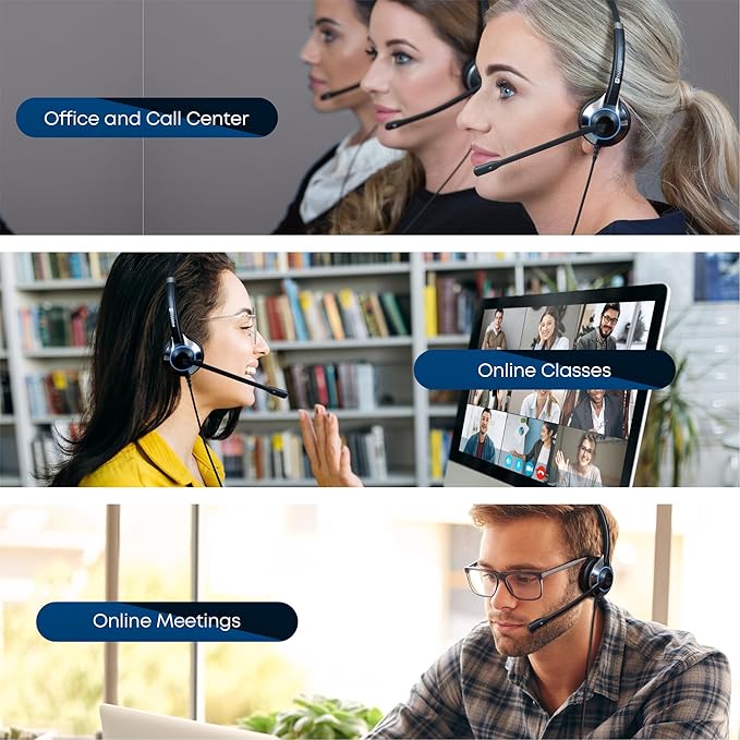 TruVoice HD-500 Premium Headset with HD Sound and Noise Canceling Microphone - Compatible with Cisco 6000, 7800 and 8800 Series Phones and Also 7931 7940 7941 7942 7945 7960 7961 7962 7965 7970 7975