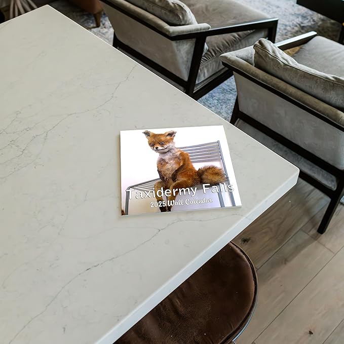 2025 Taxidermy Fails Monthly Wall Calendar - Funny Gag Gift | 12" x 24" | Bad Taxidermy Prank Gift Calendar 2025