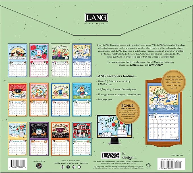 Coffee 2025 Wall Calendar