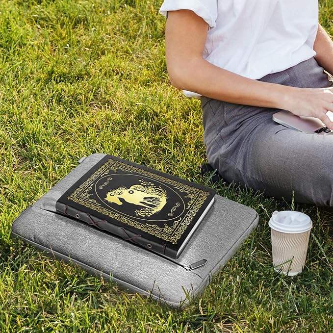 Black A5 Horse Gifts for Women Girls Faux Leather Vintage Notebook Inspirational Horse Trainer Gift Hardcover Executive Notebook,200 Pages 120 Gsm Thick Ruled Paper With Pen,Horse Lover Gifts Equestrian Gift (Horse Black)