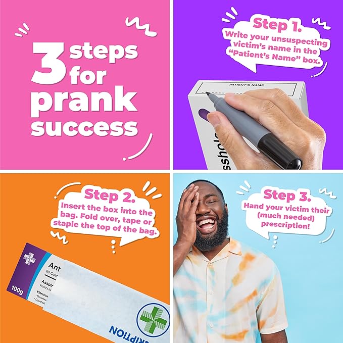 Joke Pill Box Candy for Your Boss or Mother in Law - Funny Christmas Gag Gift for Men, Women, Boyfriend, Girlfriend, Husband, Wife - Hilarious Rude Prank - Unique Inappropriate Gift