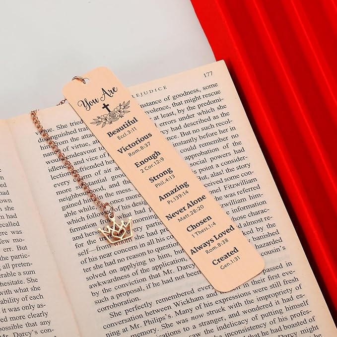 Baptism Gifts for Girl, Christian Gifts for Women, Faith Based Gifts for Women, Book Markers for Reading Women, Religious Gifts for Sister in Christ Christmas Birthday Gifts for Friends Coworker