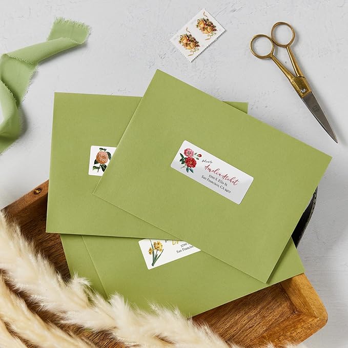 Avery Address Labels with Sure Feed and Easy Peel Technology, Glossy White Labels, 1" x 2-5/8", Permanent, Laser/Inkjet, 750 Glossy Labels (6526)