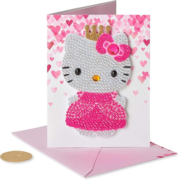 Papyrus Hello Kitty Birthday Card for Girl (Birthday Princess)