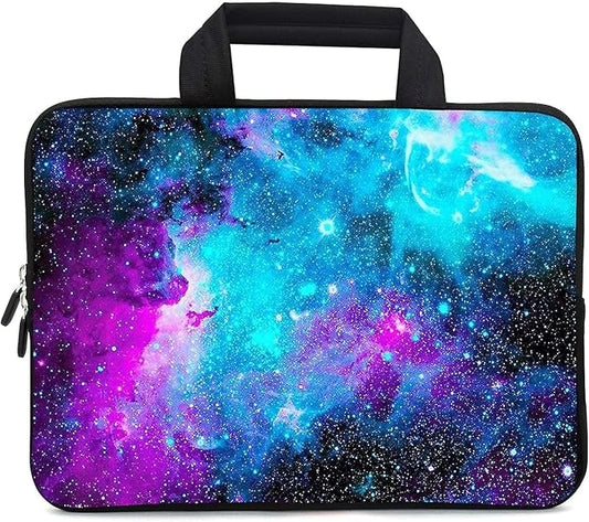 11.6 12 12.1 Inch Laptop Carrying Bag Protective Chromebook Case Pouch Netbook Notebook Ultrabook Bag Tablet Sleeve Cover Travel Briefcase with Handle for Men Women (Galaxy)