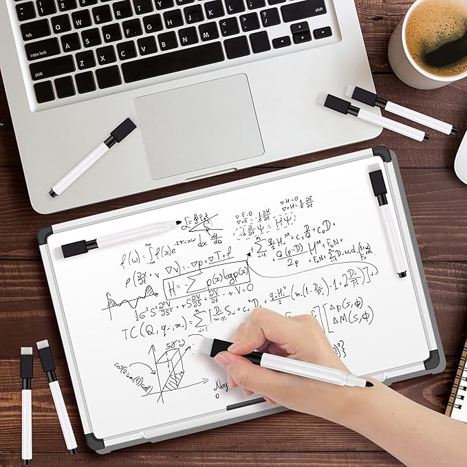 IHPUKIDI Magnetic Dry Erase Markers Fine Point Tip, 48-Pack Whiteboard Markers Dry Erase Marker with Eraser Cap, Low Odor Whiteboard Markers for Kids Teachers