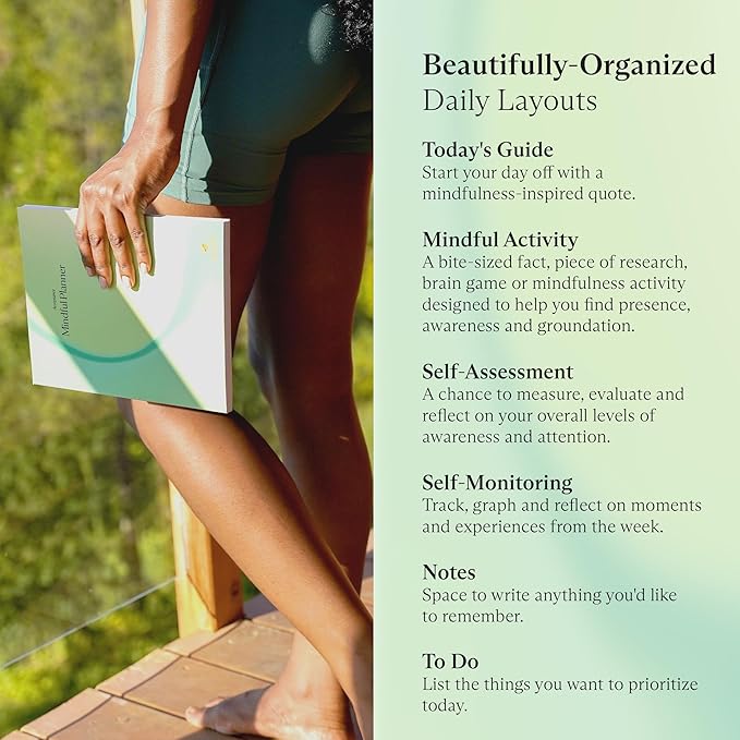 Switch Research Mindful Planner (Acceptance) - Evidence-Based Life Organizer - 31-Day Goal Planner to Develop Radical Acceptance - Daily planner With Prompts