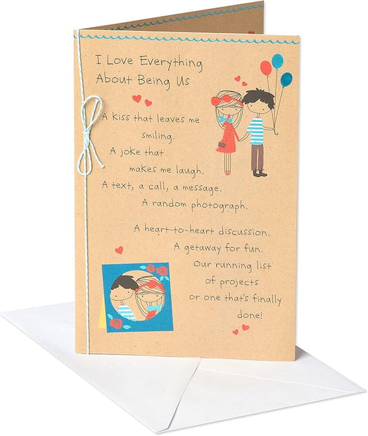 American Greetings Romantic Birthday Card (Being Us)