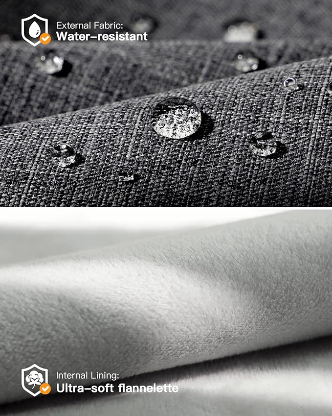 Inateck 360° Protection Laptop Bag with Accessory Bag, Compatible with 13-inch MacBook Air/Pro M3 M2 M1 2016-2024, Black Gray